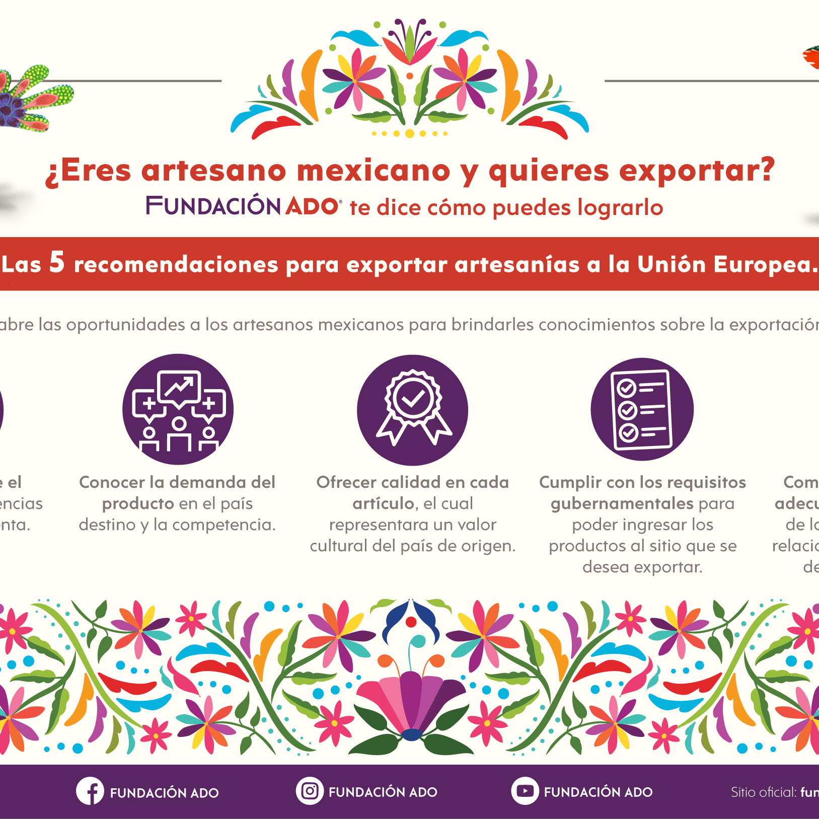 “Expandir el comercio justo es una oportunidad para los artesanos mexicanos”: FUNDACIÓN ADO 