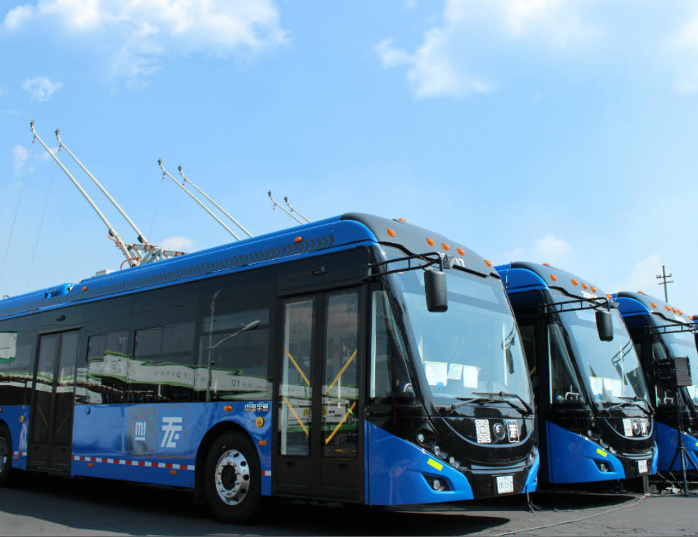 100 new trolleybuses arrive to Mexico City